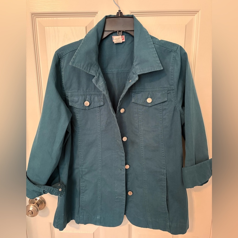 Women's Teal Jean Jacket